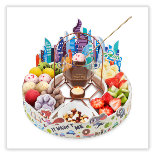 HaagenDazs & Zootopia Ice Cream Fondue Creation